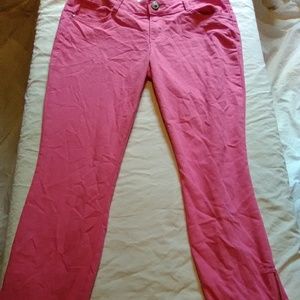 Women's size 9 lei ashley lowrise pink jeggings